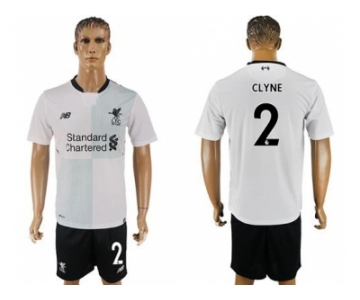 Liverpool #2 Clyne Away Soccer Club Jersey1