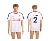 Liverpool #2 Clyne Away Soccer Club Jersey