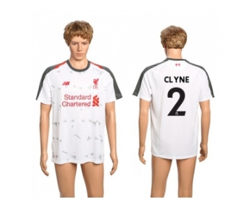 Liverpool #2 Clyne Away Soccer Club Jersey