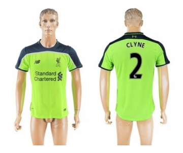 Liverpool #2 Clyne Sec Away Soccer Club Jersey1