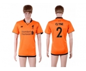 Liverpool #2 Clyne Sec Away Soccer Club Jersey