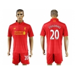 Liverpool #20 Cissokho Red Home Soccer Club Jersey