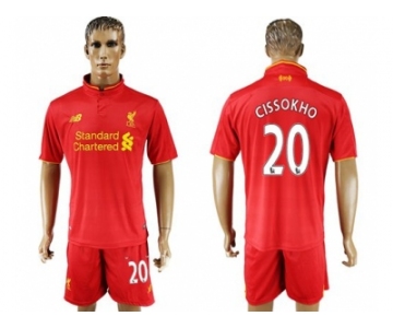 Liverpool #20 Cissokho Red Home Soccer Club Jersey