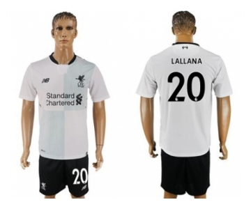 Liverpool #20 Lallana Away Soccer Club Jersey1