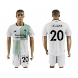 Liverpool #20 Lallana Away Soccer Club Jersey2