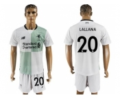 Liverpool #20 Lallana Away Soccer Club Jersey2