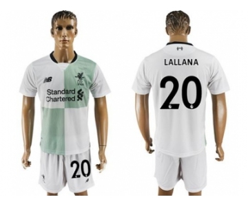 Liverpool #20 Lallana Away Soccer Club Jersey2