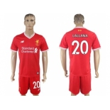 Liverpool #20 Lallana Red Home Soccer Club Jersey