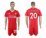 Liverpool #20 Lallana Red Home Soccer Club Jersey