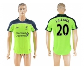 Liverpool #20 Lallana Sec Away Soccer Club Jersey1