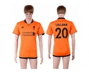 Liverpool #20 Lallana Sec Away Soccer Club Jersey