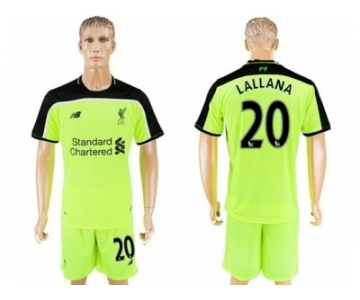 Liverpool #20 Lallana Sec Away Soccer Club Jersey