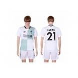 Liverpool #21 Lucas Away Soccer Club Jersey