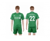 Liverpool #22 Mignolet Green Goalkeeper Soccer Club Jersey