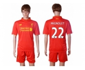 Liverpool #22 Mignolet Red Home Soccer Club Jersey1