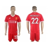 Liverpool #22 Mignolet Red Home Soccer Club Jersey