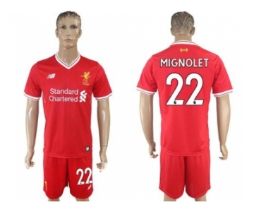 Liverpool #22 Mignolet Red Home Soccer Club Jersey