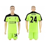 Liverpool #24 Allen Sec Away Soccer Club Jersey