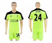 Liverpool #24 Allen Sec Away Soccer Club Jersey