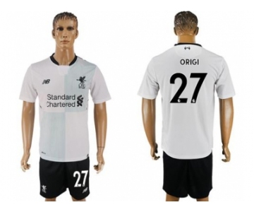 Liverpool #27 Origi Away Soccer Club Jersey1