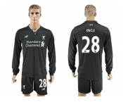 Liverpool #28 INGS Away Long Sleeves Soccer Club Jersey1