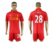 Liverpool #28 Ings Red Home Soccer Club Jersey1