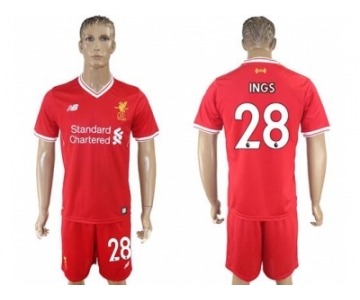 Liverpool #28 Ings Red Home Soccer Club Jersey