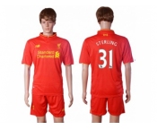 Liverpool #31 Sterling Red Home Soccer Club Jersey