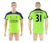 Liverpool #31 Sterling Sec Away Soccer Club Jersey1