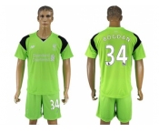 Liverpool #34 Bogdan Green Goalkeeper Soccer Club Jersey1