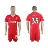 Liverpool #35 Stewart Red Home Soccer Club Jersey