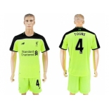 Liverpool #4 Toure Sec Away Soccer Club Jersey