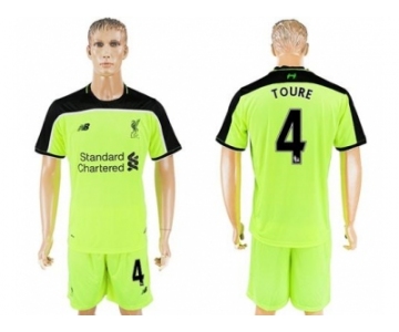 Liverpool #4 Toure Sec Away Soccer Club Jersey