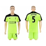 Liverpool #5 Agger Sec Away Soccer Club Jersey