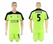 Liverpool #5 Agger Sec Away Soccer Club Jersey