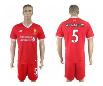 Liverpool #5 Wijnaldum Red Home Soccer Club Jersey