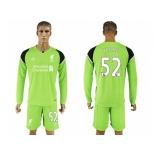 Liverpool #52 Ward Green Goalkeeper Long Sleeves Soccer Club Jersey