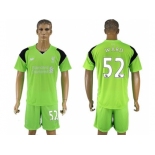 Liverpool #52 Ward Green Goalkeeper Soccer Club Jersey