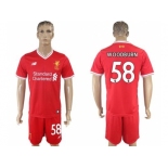 Liverpool #58 Woodburn Red Home Soccer Club Jersey