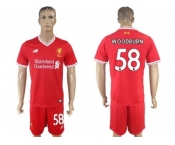 Liverpool #58 Woodburn Red Home Soccer Club Jersey