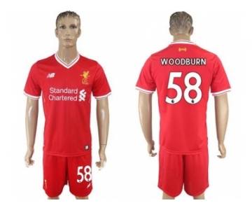 Liverpool #58 Woodburn Red Home Soccer Club Jersey