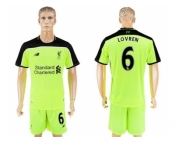 Liverpool #6 Lovren Sec Away Soccer Club Jersey