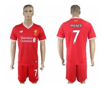 Liverpool #7 Milner Red Home Soccer Club Jersey