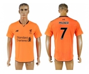 Liverpool #7 Milner Sec Away Soccer Club Jersey