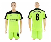 Liverpool #8 Gerrard Sec Away Soccer Club Jersey