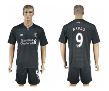 Liverpool #9 Aspas Away Soccer Club Jersey