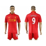 Liverpool #9 Aspas Red Home Soccer Club Jersey