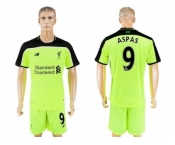 Liverpool #9 Aspas Sec Away Soccer Club Jersey