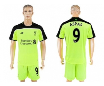 Liverpool #9 Aspas Sec Away Soccer Club Jersey