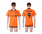 Liverpool #9 Firmino Sec Away Soccer Club Jersey